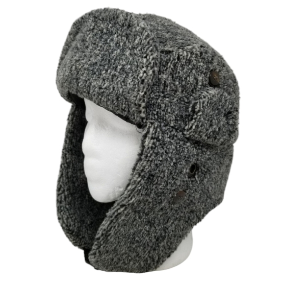Broner Other - Broner Mens Trapper Hat Knit Plush Gray Size XL Unsex Quilted Lining Warm Winter